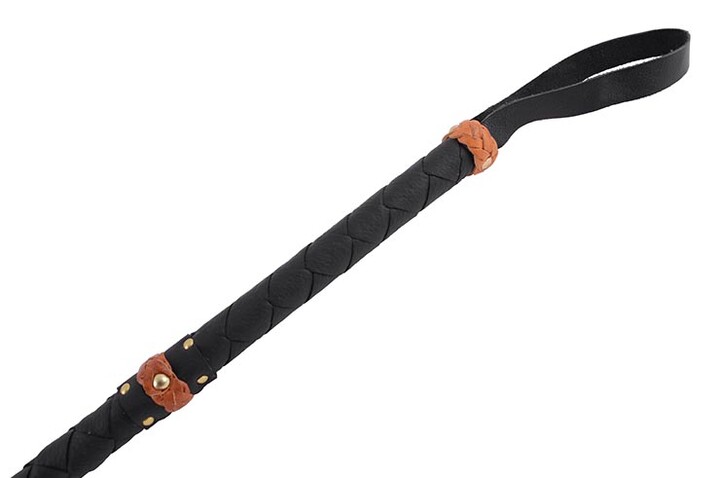 Fouet en cuir, 150 cm