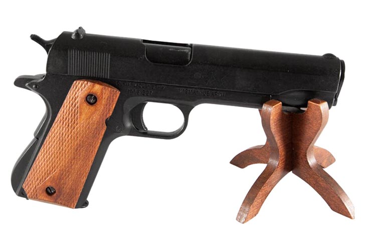 Pistolet Acier, Crosse Bois - Réplique M1911