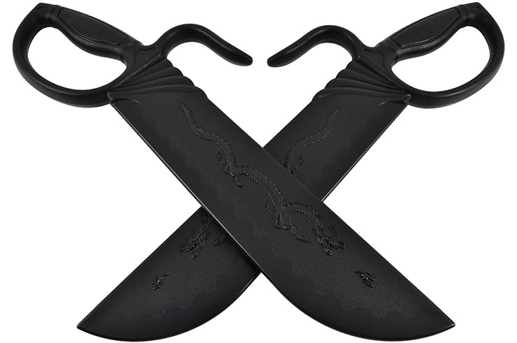 Yong Chun Quan (Hu Die Dao) Butterfly Knives, Dragon - Polypropylene