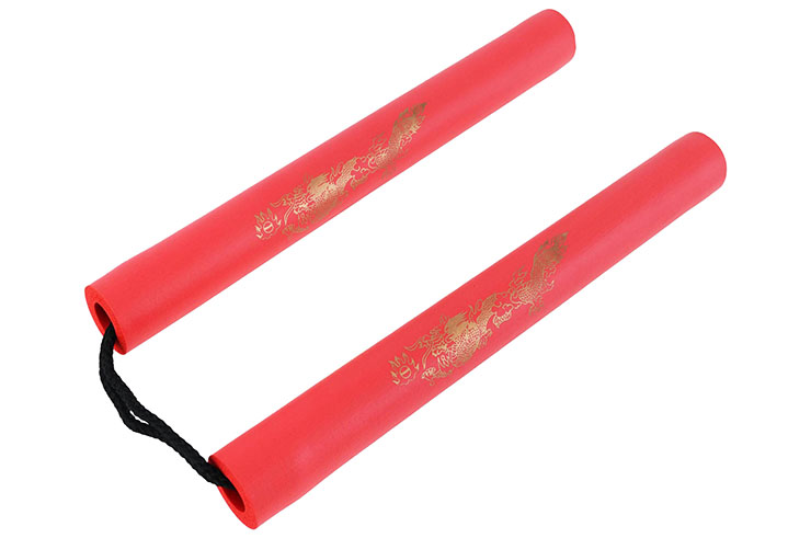 Nunchaku, Dragon Large Size - Foam & Rope