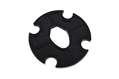 Katana/bokken guard black, Polypropylene