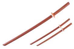 Bokken con Mango trenzado, Katana de Madera - Modelo pesado (700gr) 