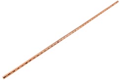 Baton Direito, Rattan - Marcado ferro Vermelho