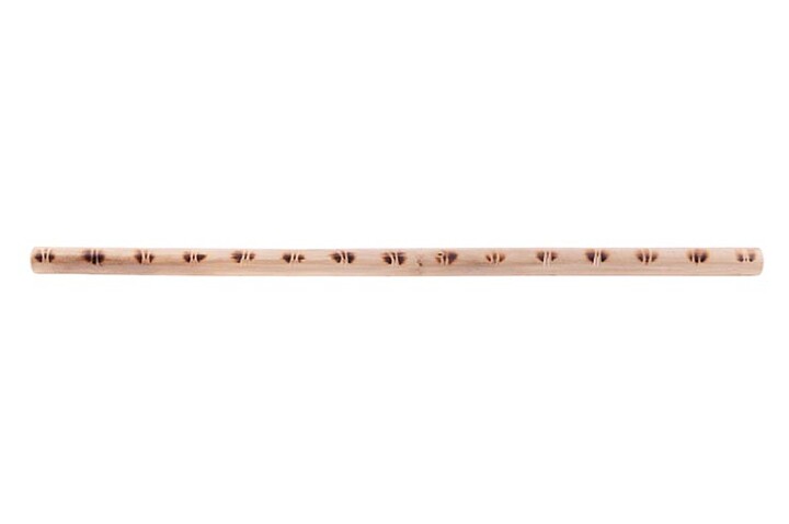 Bastão Kali Escrima 66 cm - Ratanho Poncé, marcação ferro vermelho