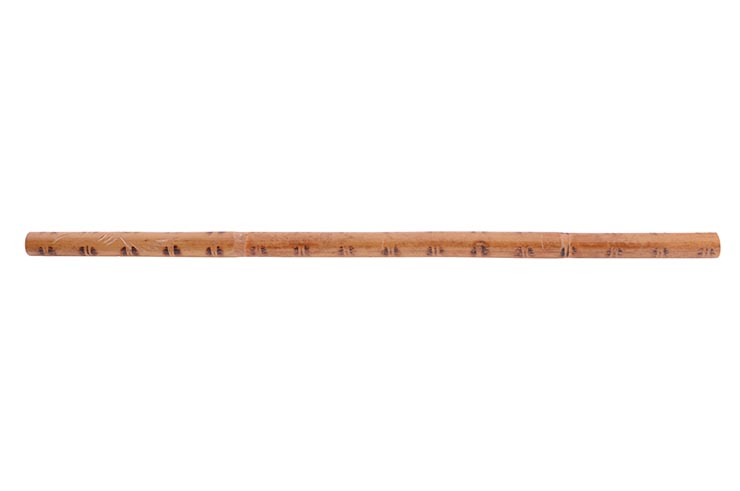 Kali Escrima Stick 72 cm, Engraved rattan & iron marking - Raw Rattan