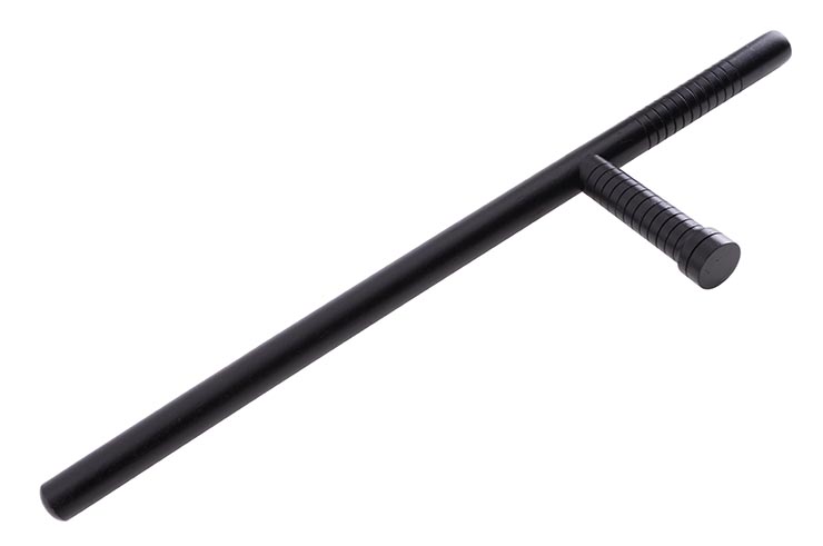 Tonfa Type-T, Bâton Sécurité - Bois Noir