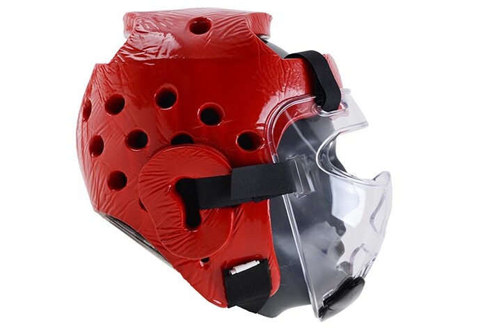 Viseira de proteção para capacete, fecho em velcro