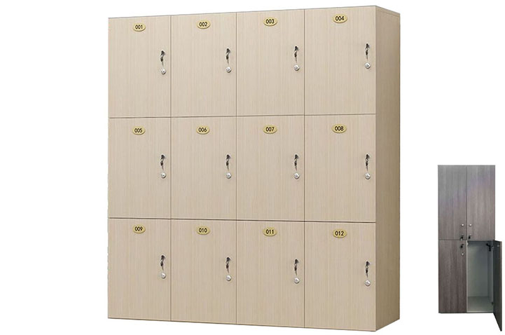 Set of 6 Storage Lockers, 100% Customizable