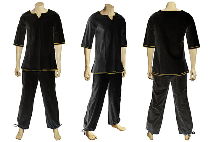 Roupa de ioga, algodão e linho