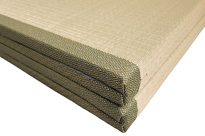 Traditional Japanese-Style Tatami, Foldable, Rice-Straw Pattern