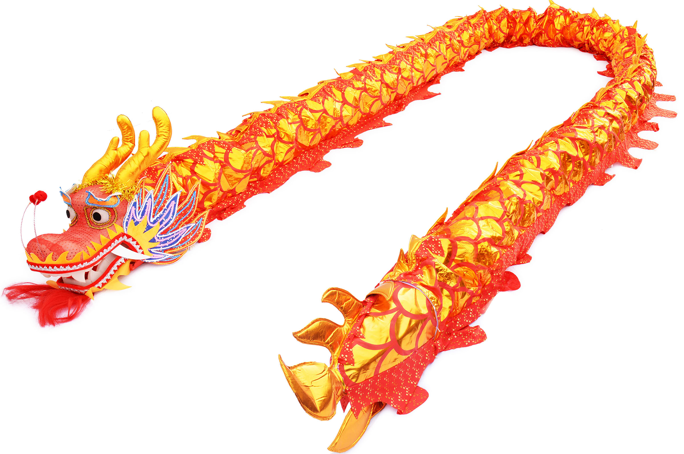 Accessoires De Danse De Dragon Chinois Rouge Jaune, Fête De Festival,  Célébration De Remise En Forme, Accessoires De Dragon, Cadeau De Nouvel An  Traditionnel Q298h Du 40,52 €