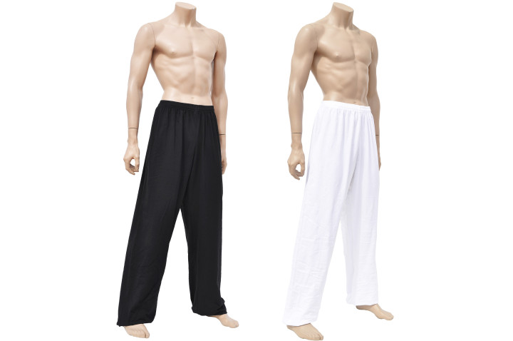 Calças Wushu & Taiji, Algodão + Elastano