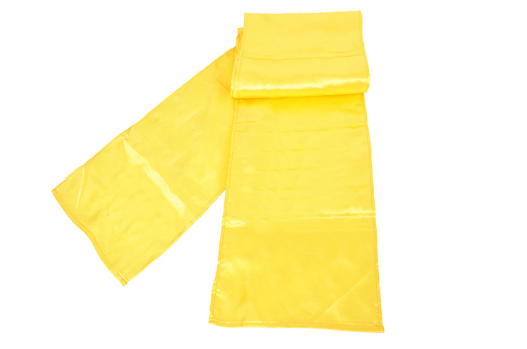 Wushu High Range Belt, Silk Imitation - Color - Yellow