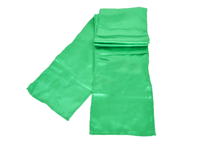 Wushu Belt, Solid Color (Silk Imitation) - Color - Green