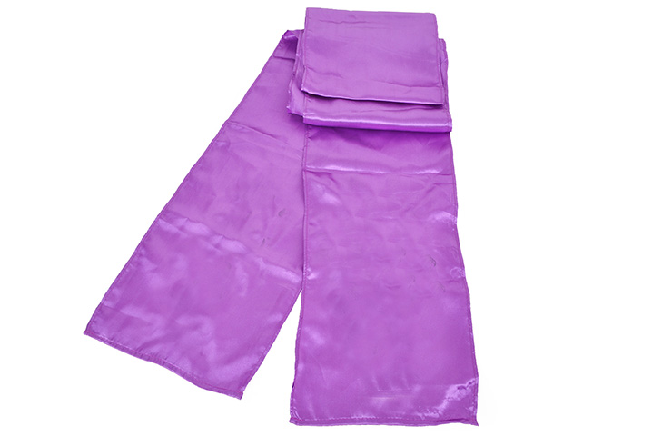 Wushu Belt, Solid Color (Silk Imitation) - Color - Purple