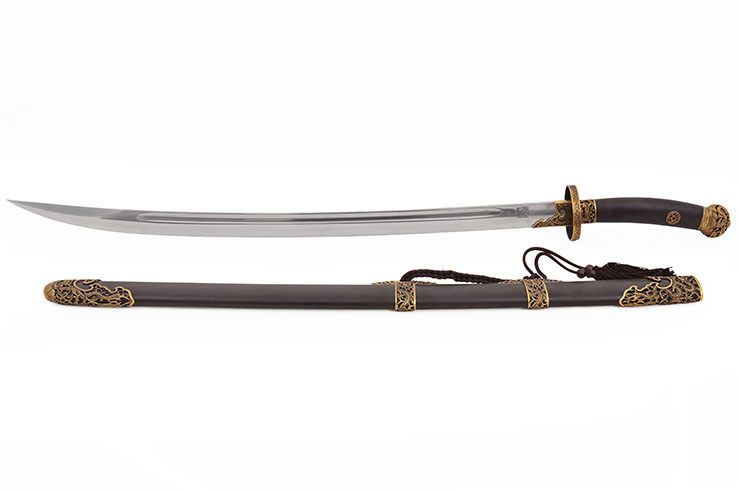 Qing Dynasty Broadsword - Damascus steel, Rigid Sharpened