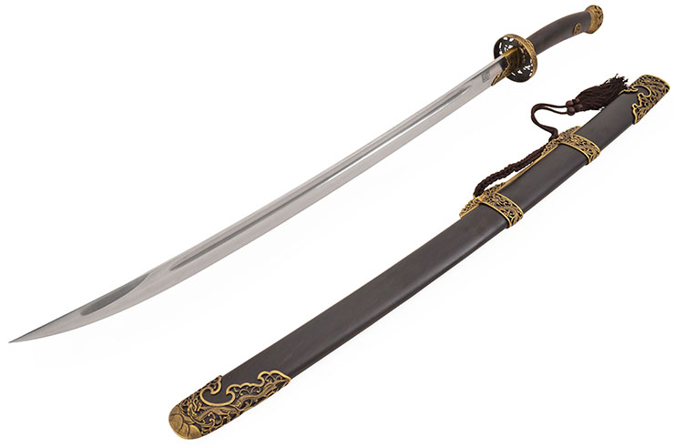 Qing Dynasty Broadsword - Damascus steel, Rigid Sharpened