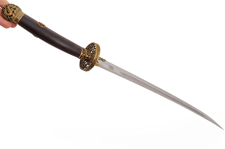 Qing Dynasty Broadsword - Damascus steel, Rigid Sharpened