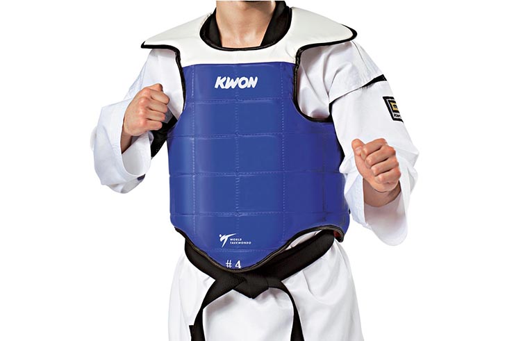 Plastron Taekwondo WTF Réversible, Kwon