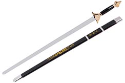 Épée Avec Fourreau, Noir/Doré - Semi-Flexible