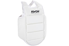 Karate chest protection, WKF Approved - White, Kwon
