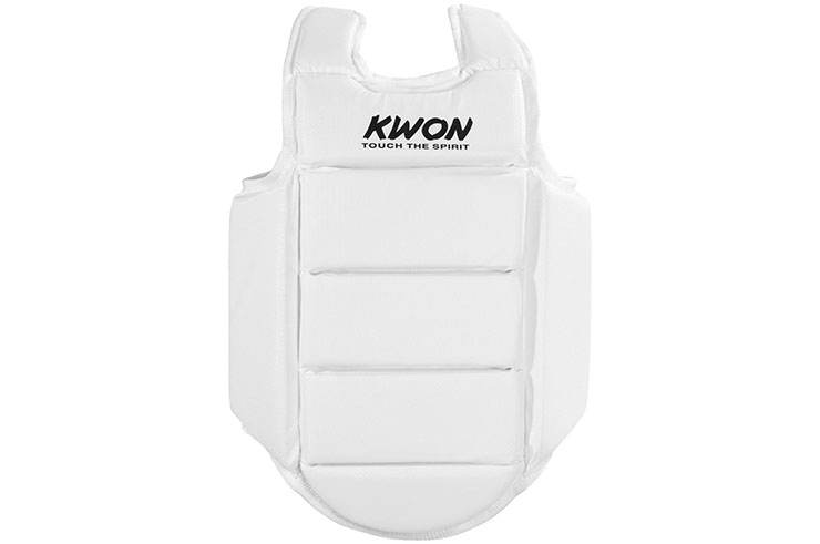 Karate chest protection, WKF Approved - White, Kwon