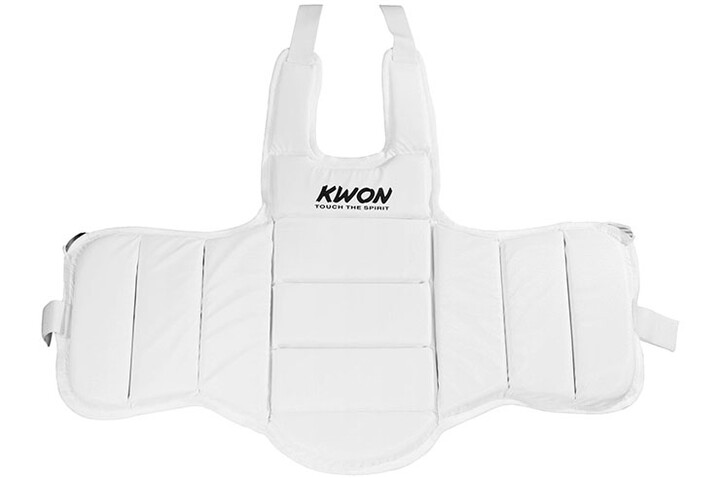 Placa frontal Karaté, aprovado WKF - Branco, Kwon