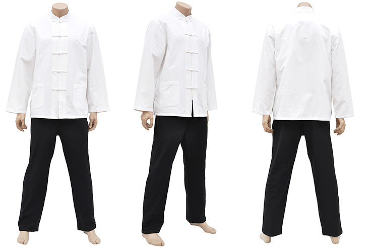 Vestido Tradicional «Tangzhuang» Mangas Longo, Algodão