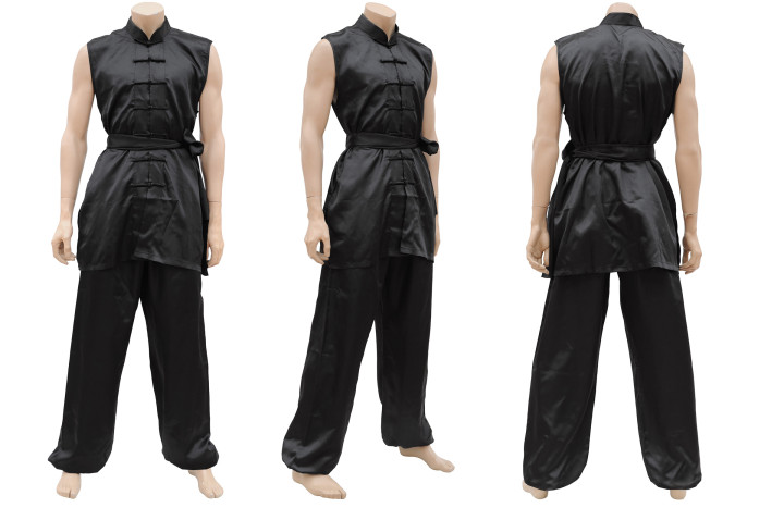 Vestido Nan Quan Colarinho Chang Quan, Cetim