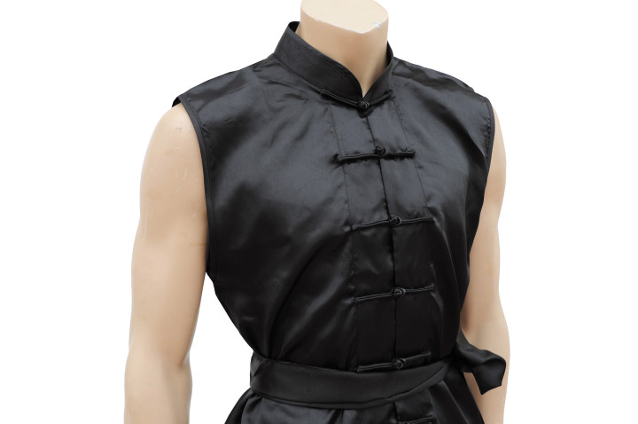 Vestido Nan Quan Colarinho Chang Quan, Cetim
