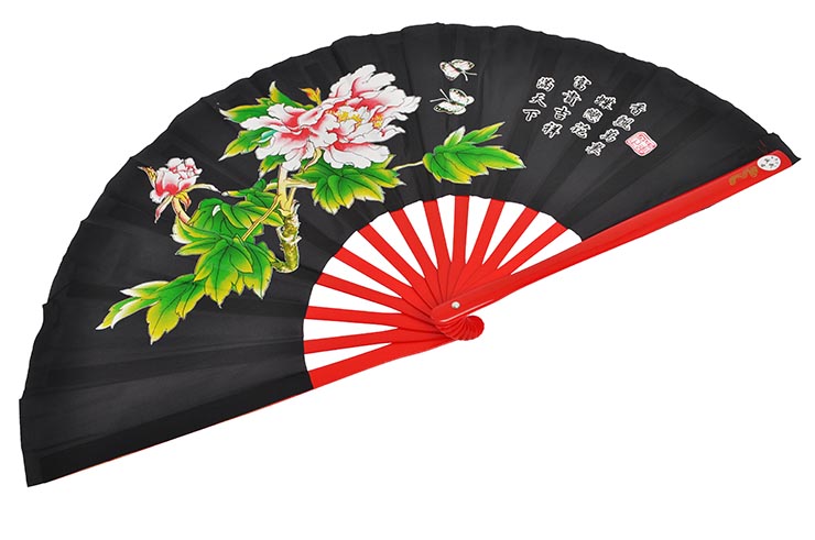 Éventail Tai Chi (Tai Ji Shan) Pivoine