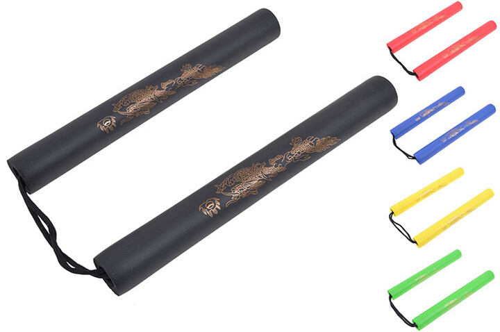 Nunchaku Dragão, Espuma & Corda - Tamanho pequeno