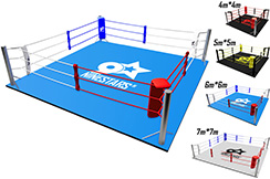 Boxing ring (customizable) - On floor