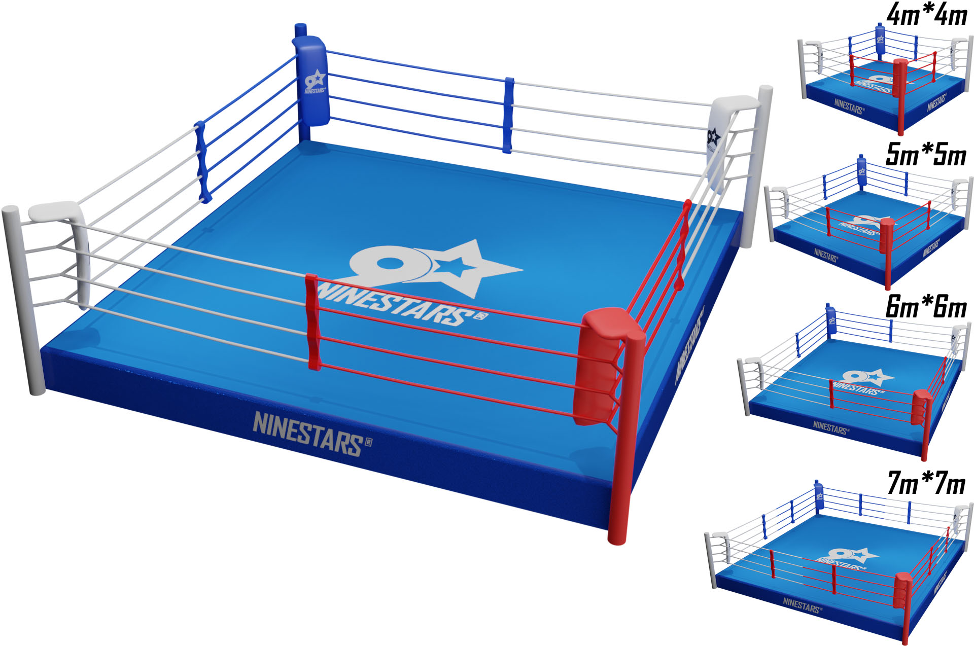 Customize Boxing Ring's Side Canvas size 6x6 m. | Kanongwear.com