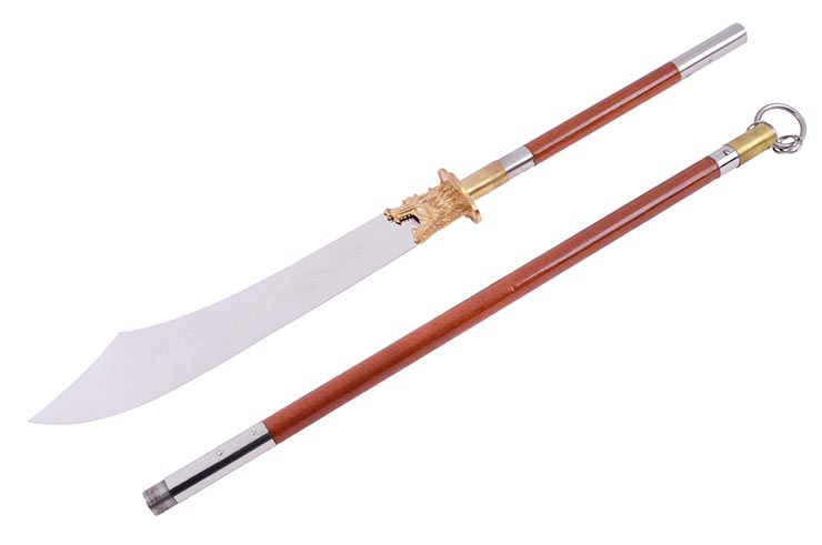 Dismantable Dragon Pu Dao Halberd, Wooden shaft - Rigid