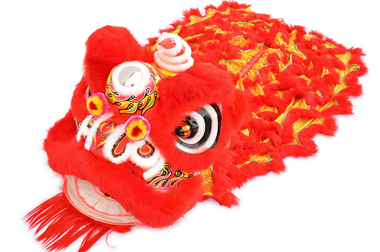 Lion Dance Costume, Southern Style - Red & Gold