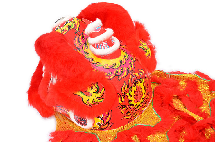 Lion Dance Costume, Southern Style - Red & Gold