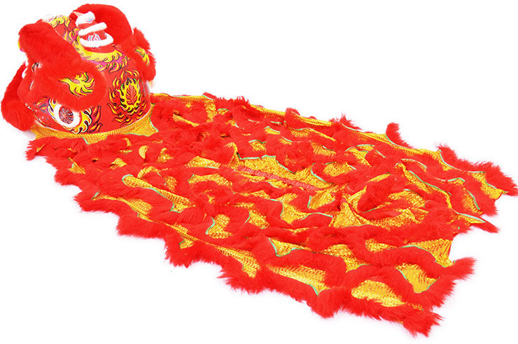 Lion Dance Costume, Southern Style - Red & Gold