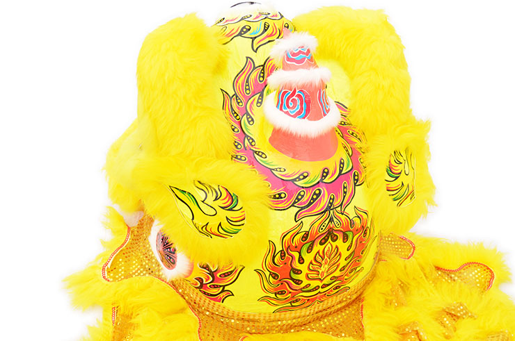 Costume Danse du Lion, Style du Sud - Jaune & Or