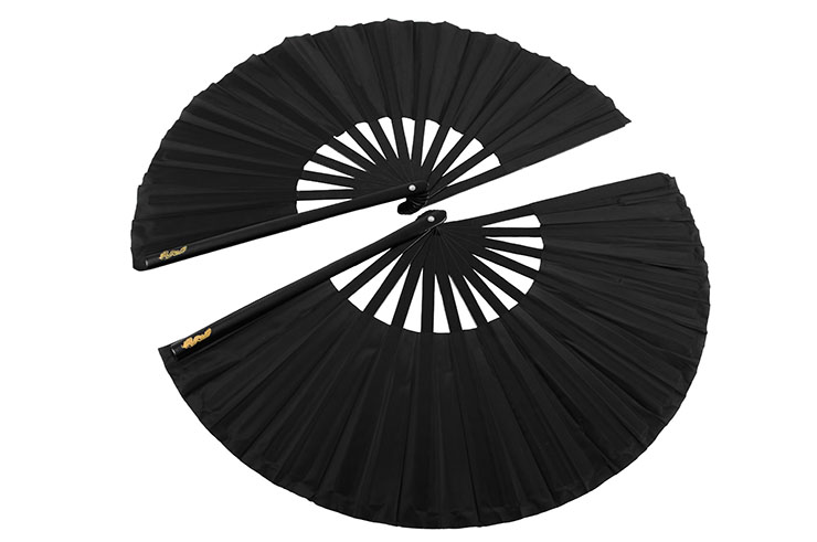 Double Plain color Tai Chi Fan (Tai Ji Shan)