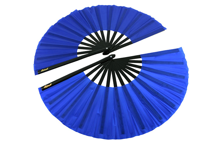 Double Plain color Tai Chi Fan (Tai Ji Shan)