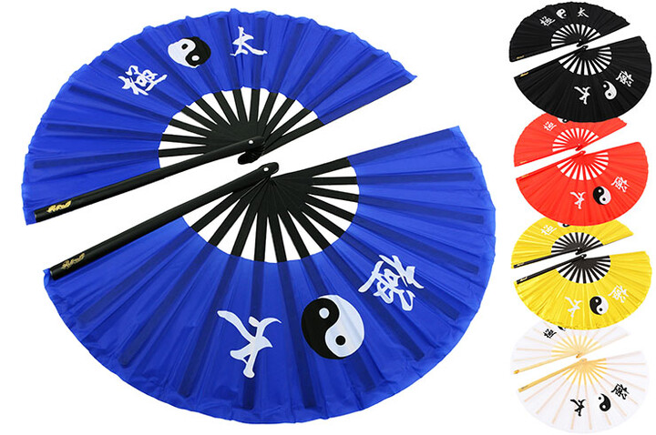 Duplo Ventilador de Tai Chi (Tai Ji Shan), Yin-Yang