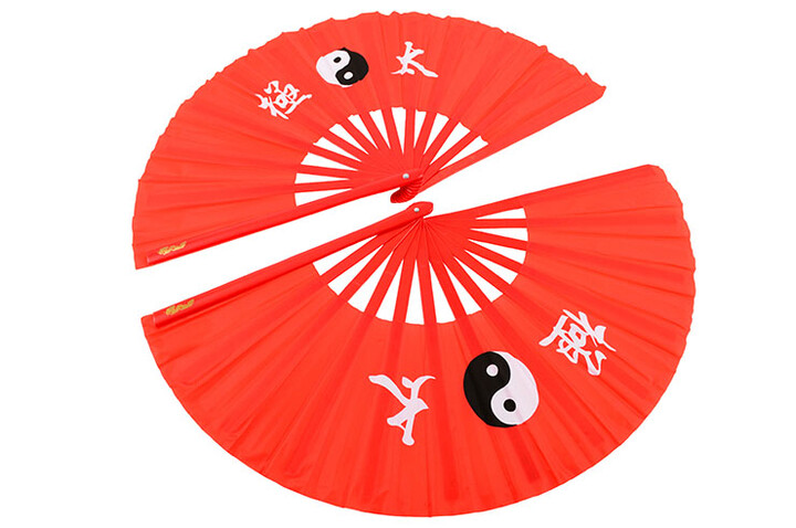 Duplo Ventilador de Tai Chi (Tai Ji Shan), Yin-Yang