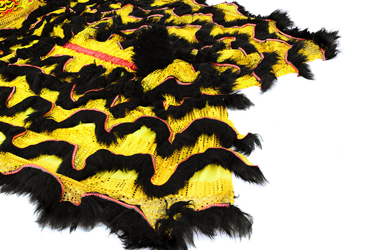 Traje Dança de Leão, Estilo de Sul - Preto & Ouro
