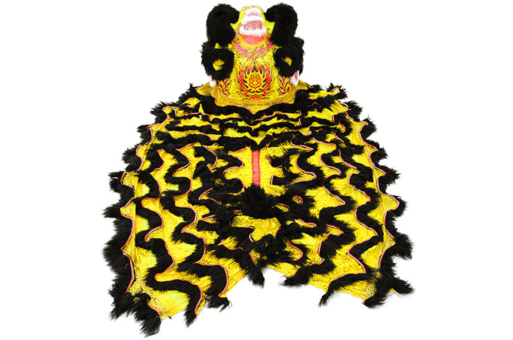 Costume Danse du Lion du Sud, Noir et Or