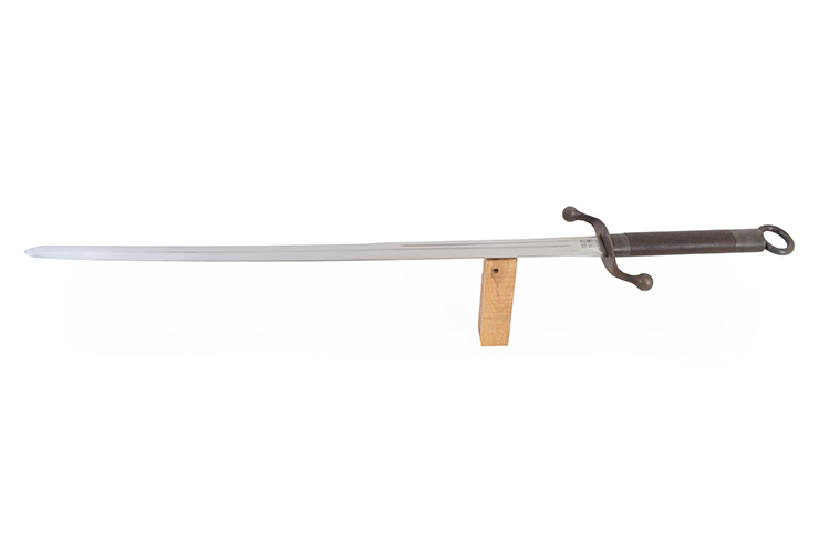 Sabre Traditionnel Tai Chi Style Yang (Haut de Gamme, Noir) - Rigide