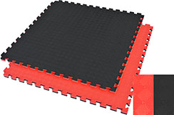 Puzzle Mat 2.5cm, Black/Red, Rhombic pattern (Anti-slip)