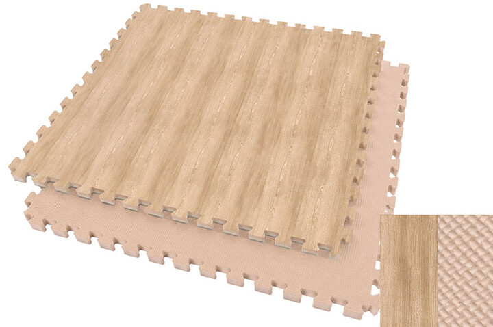 Puzzle Mat 2,5 cm, Wood & beige | NineStars®
