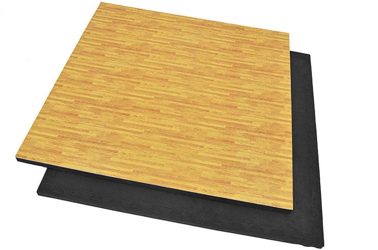 Puzzle Mat, 3cm, Wood/Black