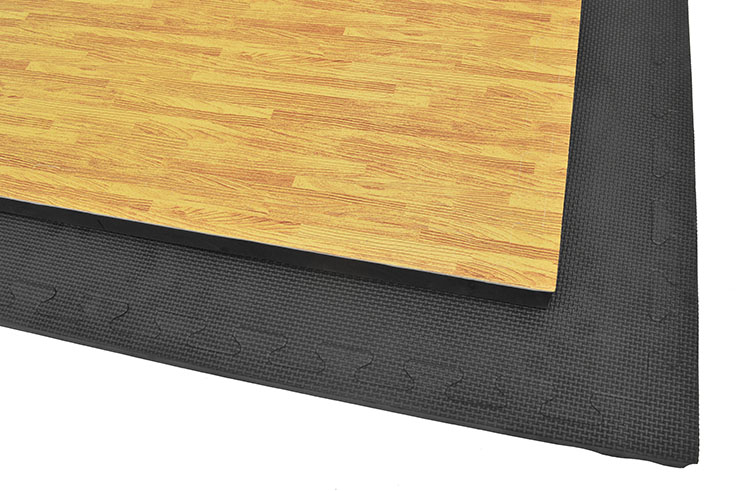 Tatami Puzzle 2,5 cm, Acabamento Madeira & Bege